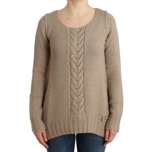 Cavalli Beige knitted wool Women's sweater